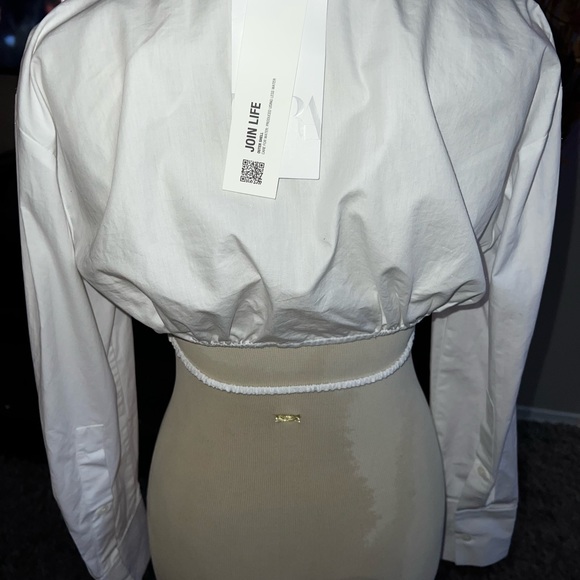 New Zara white adorable blouse, size XSmall - Picture 4 of 7